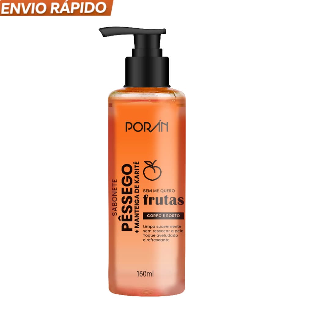 Sabonete Líquido Facial Porán Hidratação Limpeza Skincare Beleza Cuidado Diário
