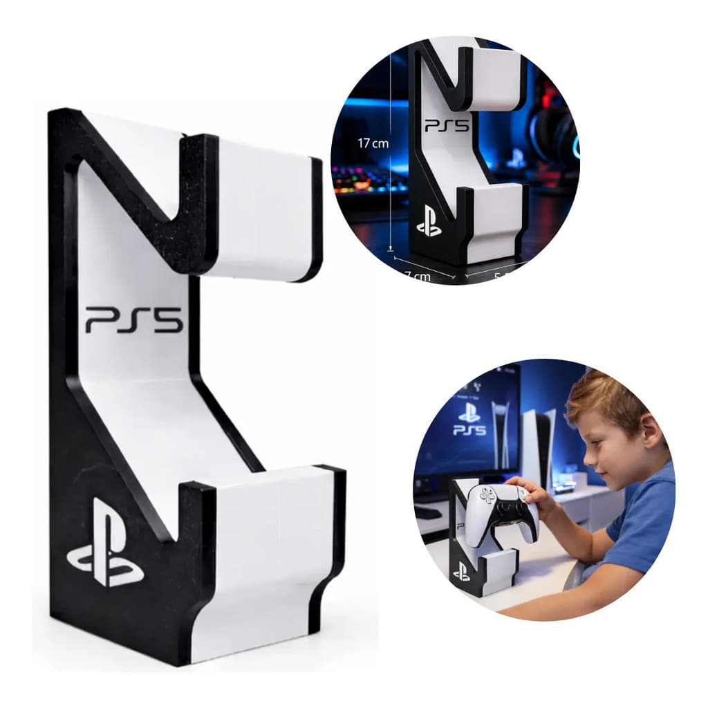 Suporte Duplo Para Controles Ps5 Ps4 Design Gamer Suporte Br