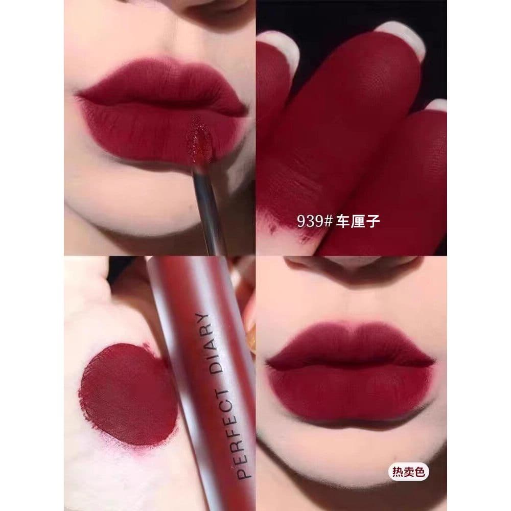 Diário perfeito esmalte labial N06 comendo cor terra fosco 910 fosco 914 boi cor sangue 939 batom 922 estranho 906