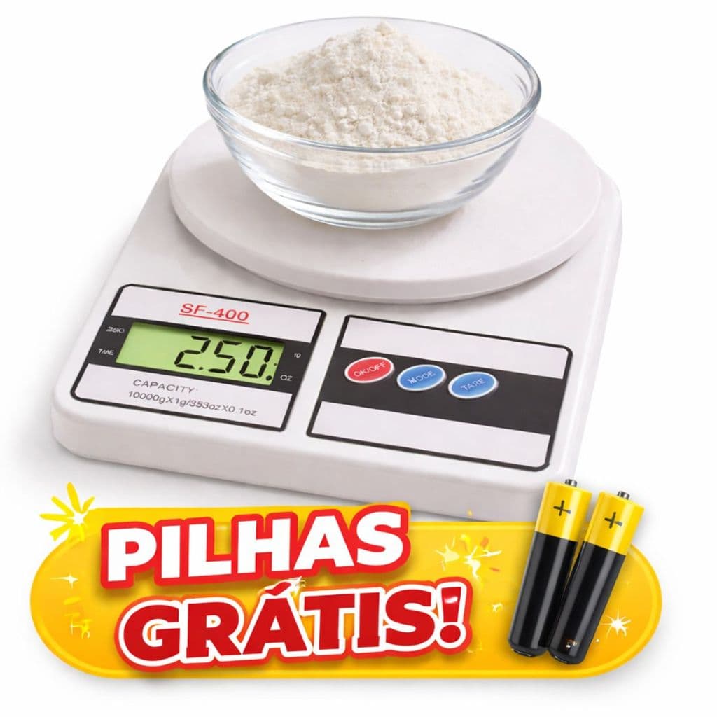 Balança de Cozinha Digital de Precisão SF-400 - 1g a 10kg