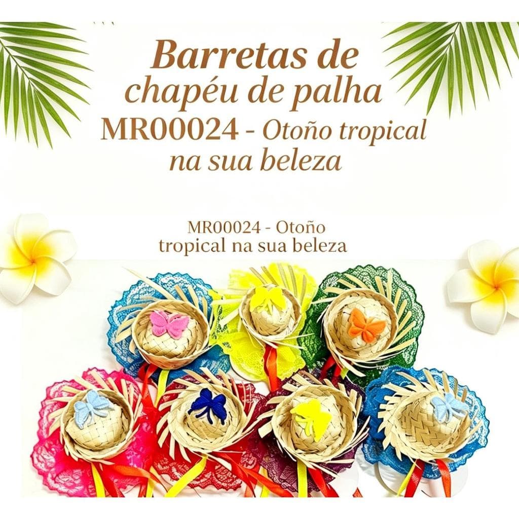 Presilha de cabelo festa junina prendedor de cabelo rabicó chapeuzinho piranha de cabelo