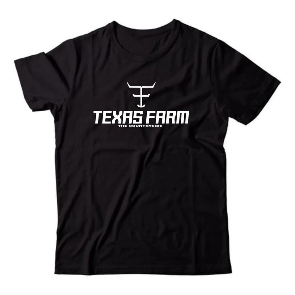 Camiseta Texas Farm Country Wear Cowboy Gola Redonda Premium