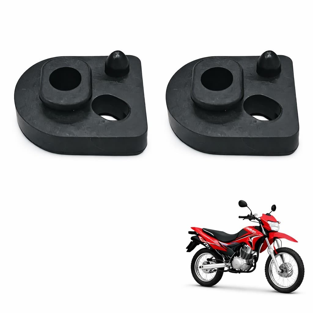 2 Coxim Suporte Pisca Nxr-125 Bros Xlr Xr200 Tornado Pop