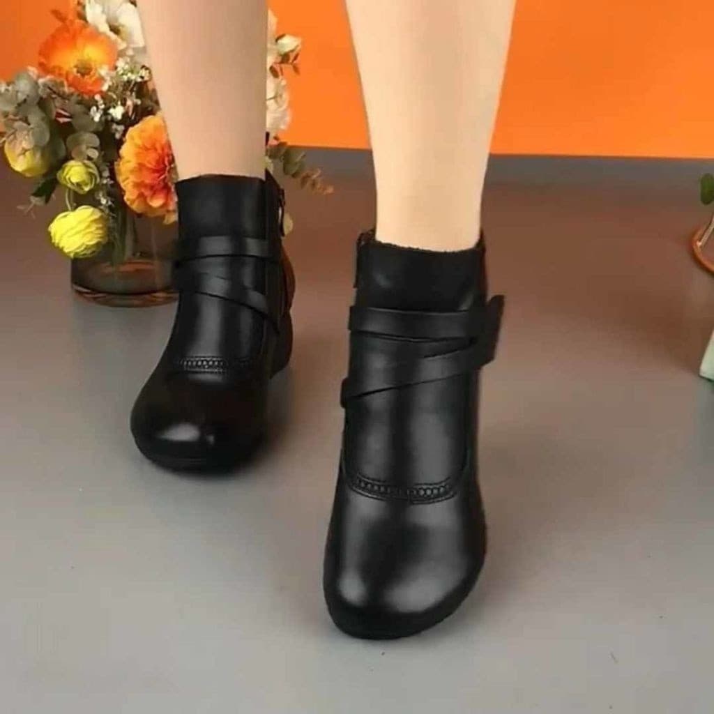 Novas Botas Femininas De Salto Estilo Retrô , Modelo Martin , Para Outono E Inverno , Britânicas Médio Ro