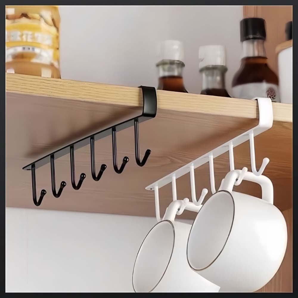 1/2/3PCS Suporte De Metal Porta Xícaras Canecas Utensílios Em Geral Para Pendurar No Armário