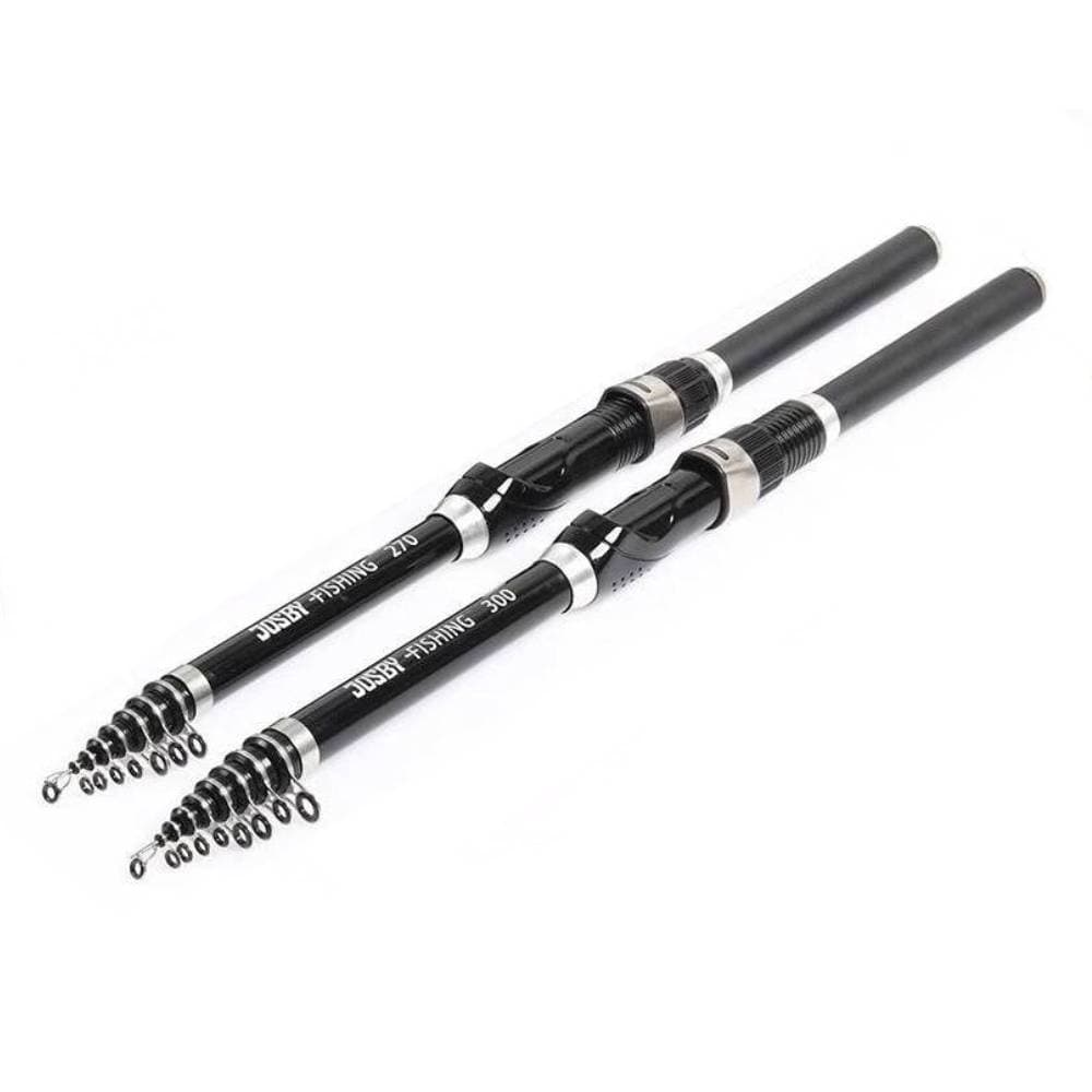 Kit 2 Vara para Molinete Pesca Telescópica Carbono Ultra Light Leve Retratil Pescaria 2un 1.5 1.8 2.1 2.4 2.7 e 3M