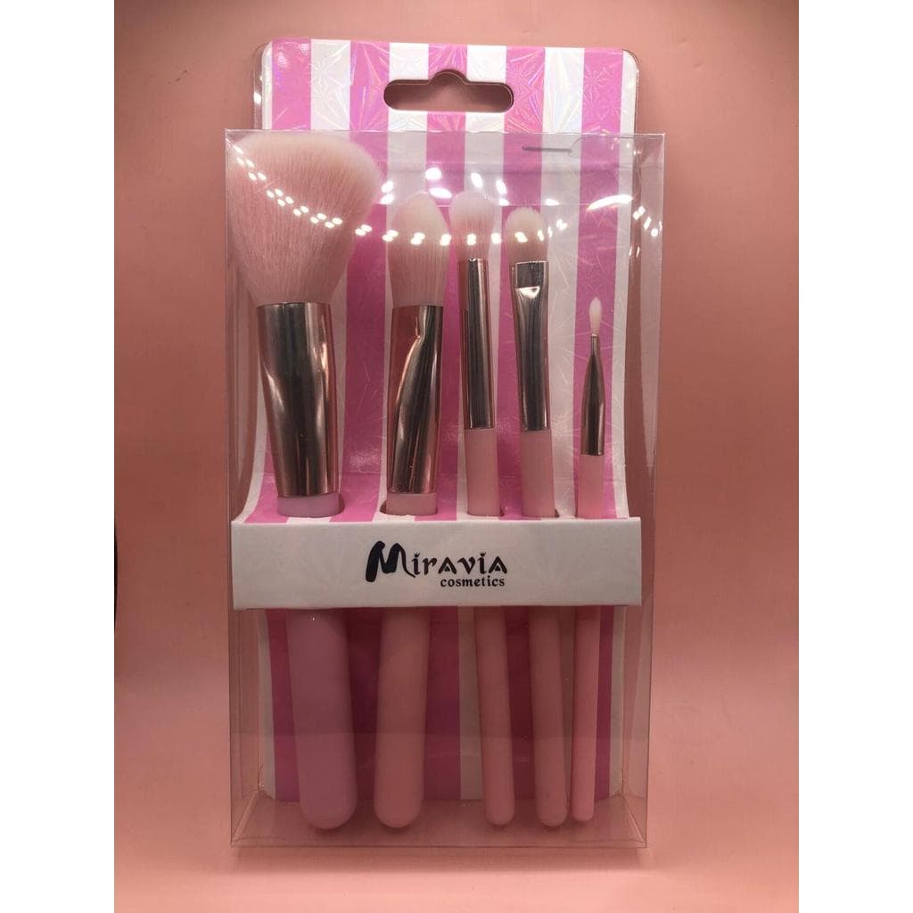 kit 5 pinceis miravia cosmetics