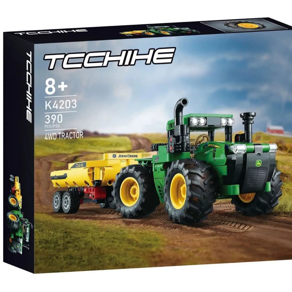 390 pçs compatível Lego 42136 trator infantil educacional montagem blocos de construção brinquedo do menino Bulldozer
