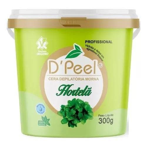 D´Peel - Cera Depilatória Profissional Morna 300g - Hortelã  - Reds