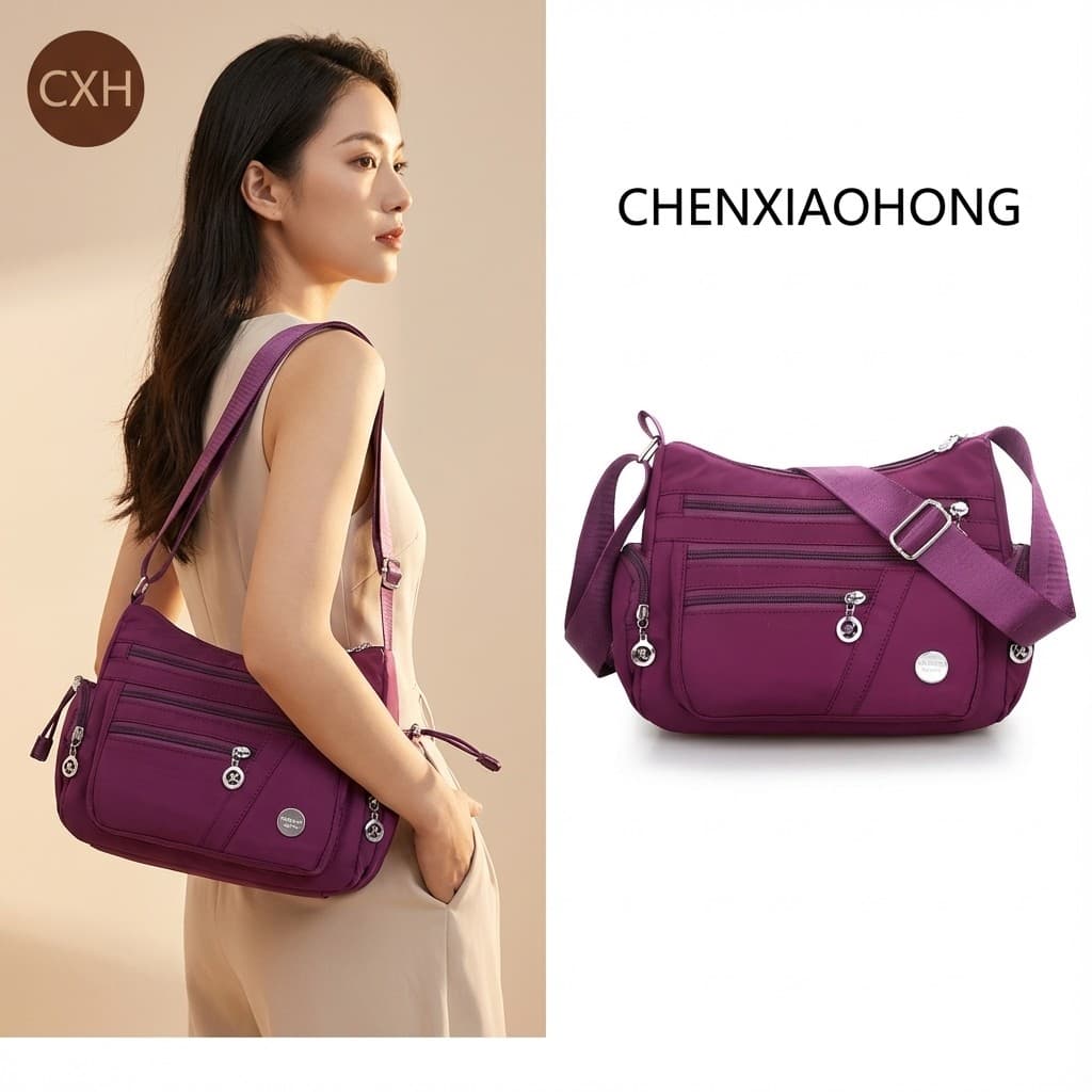 CHENXIAOHONG  Cores Saco De Nylon À Prova D'água D'água De Um Ombro Corpo Cruz