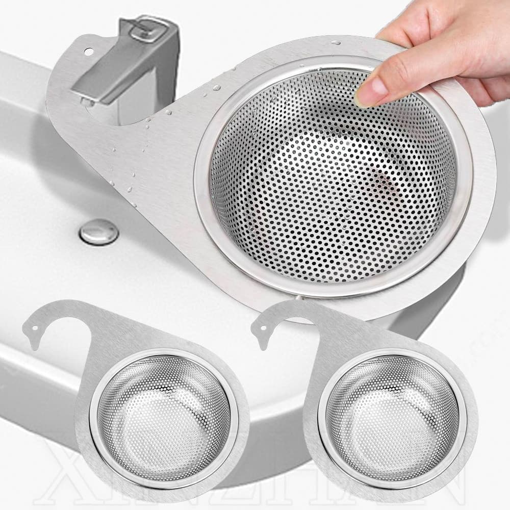 Cesta De Drenagem De Cisne De Aço Inoxidável-Rack De Armazenamento De Pia Úmida E Filtro-Recipiente Multifuncional De Li
