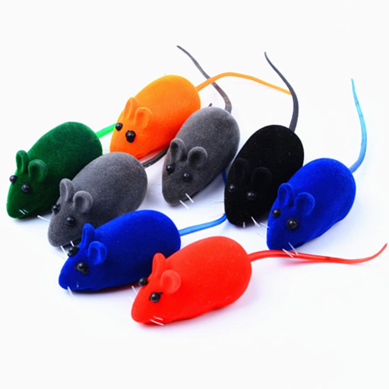 Brinquedo engraçado para gatos reunindo mouse simulação mouse borracha soando brinquedo para cães suprimentos para anima