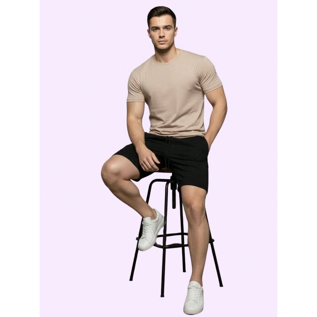 Bermuda Moletom Masculina Confortável Versatili com Bolsos Laterai  discreto Cordão ajustave!!