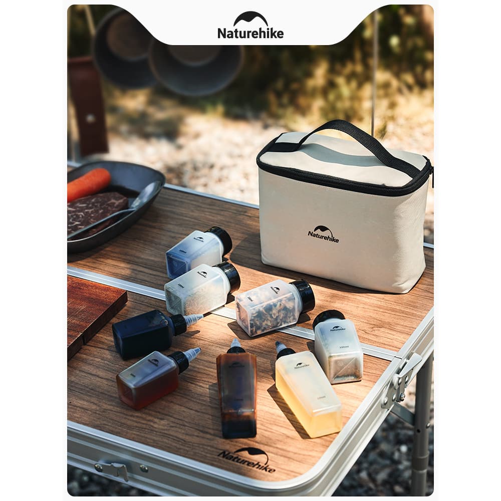 Naturehike Naturehike conjunto de garrafa de tempero portátil acampamento ao ar livre suprimentos de piquenique churrasc