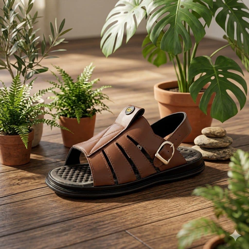 Sandália Masculina Conforto Máximo Leve Antiderrapante Ajustável Casual Resistente Dia a Dia