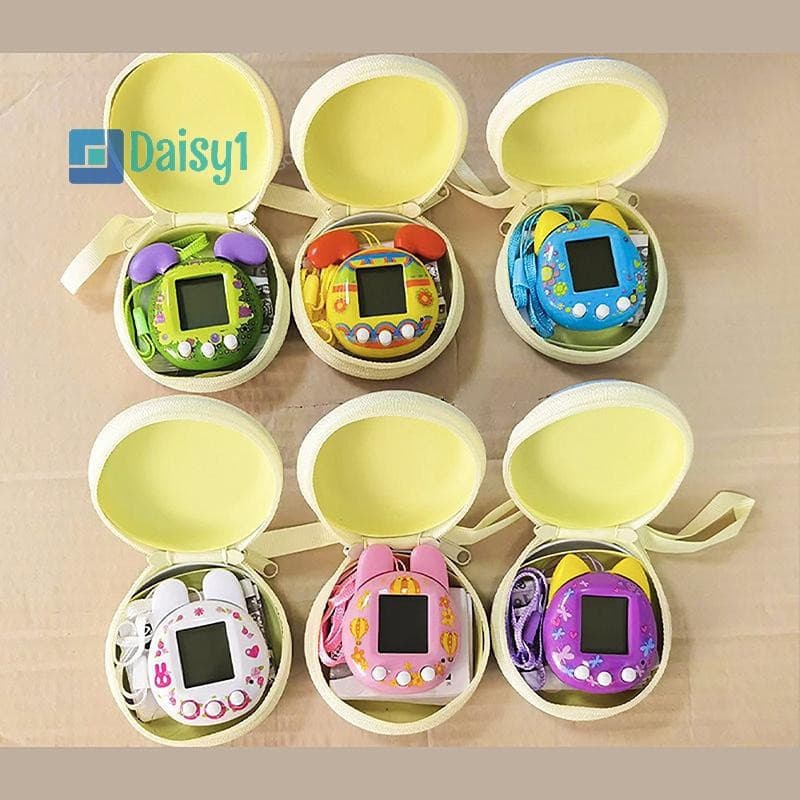 Daisy1 Tamagotchi Oril 90s Nostálgico Eletrônico Animais De Estimação Console De Jogo Portátil Brinquedos Interativos Vi