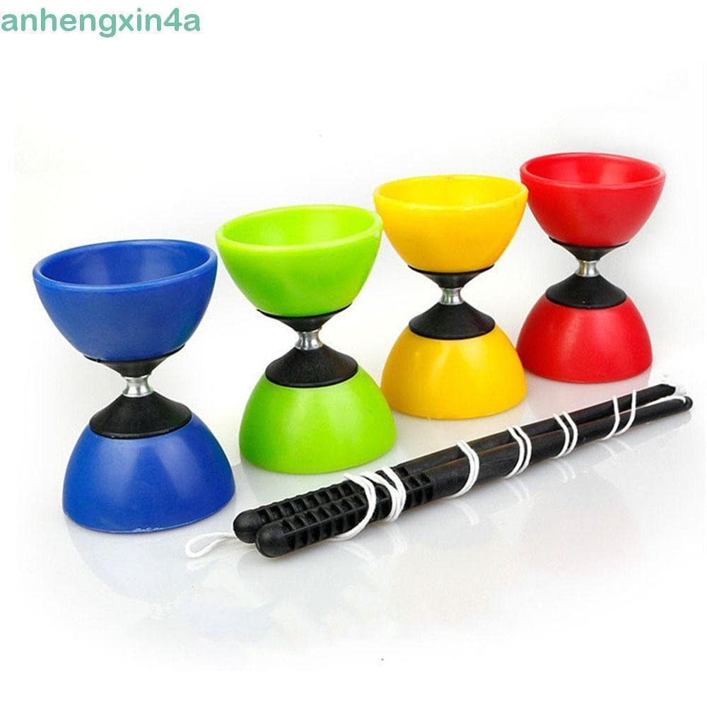 ANHENGXIN Diabolo Yoyo , Com Varas Corda Malabarismo Brinquedo Chinês , Tigela De Couro Plástico