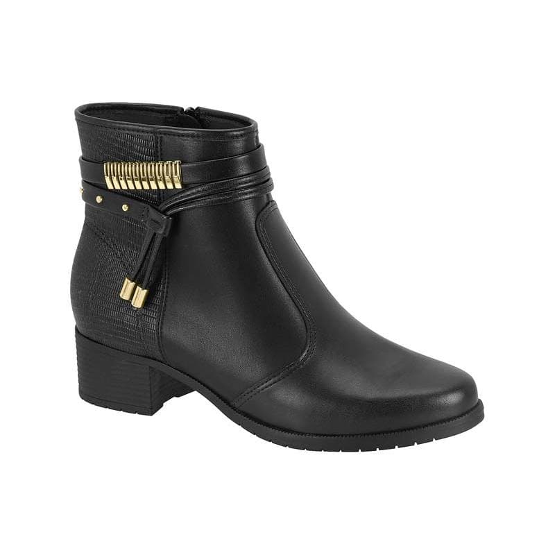 BOTA FEMININA MOLECA CANO CURTO SALTO BLOCO - 5436108
