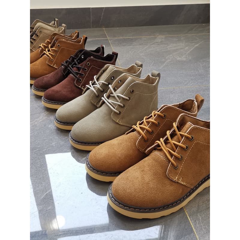 Botas gerais de couro genuíno Sapatos masculinos retrô Botas Martin da moda Botas de deserto ao ar livre Botas curtas ca