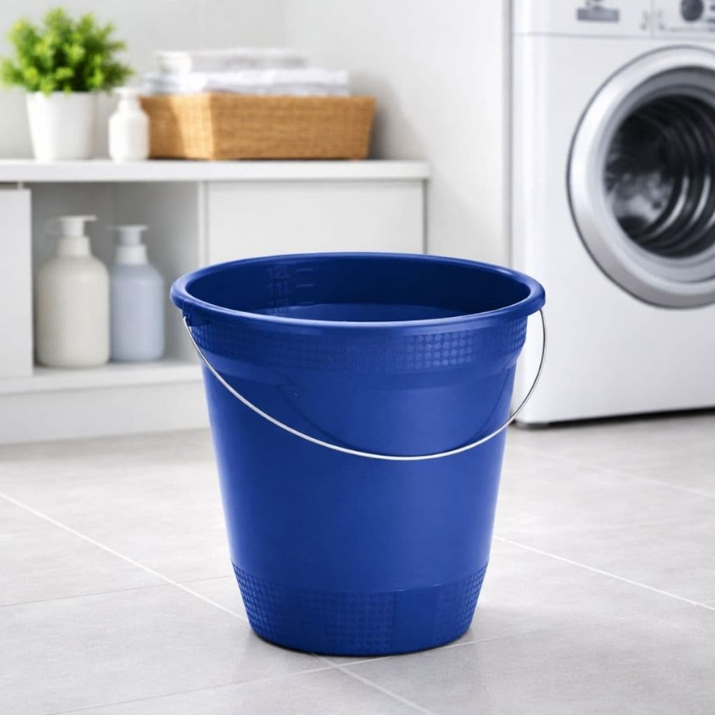 Kit 3 Baldes 12L Coloridos Plástico Resistente Multiuso Limpeza Casa Cozinha Banheiro Durável Prático Compacto