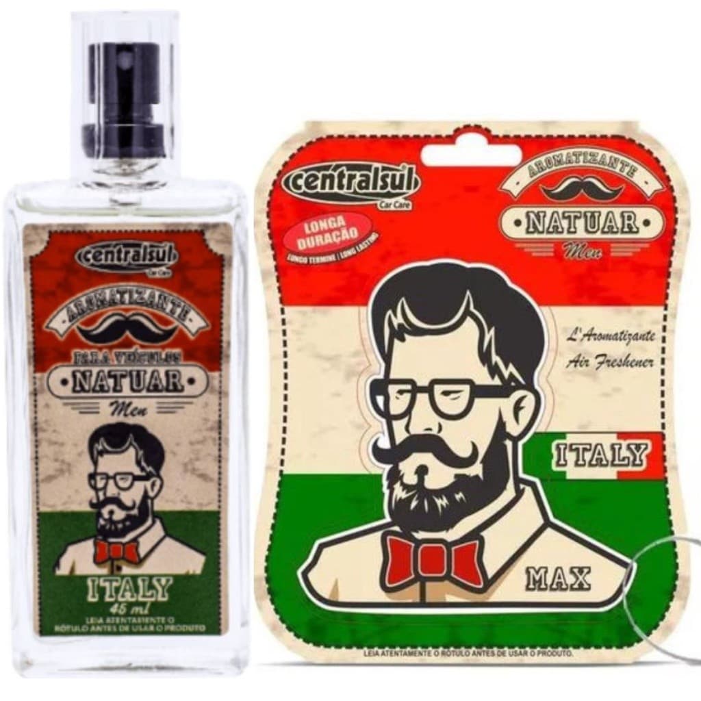 Kit Italy Aromatizante Miniatura Men e  Perfume Automotivo