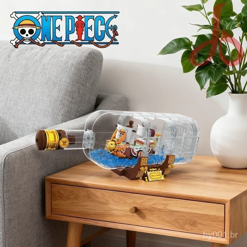 593PCS Blocos de Construção Compatíveis com Lego One Piece Wanli Sunshine No. Brinquedo de Montagem Educacional de Navio