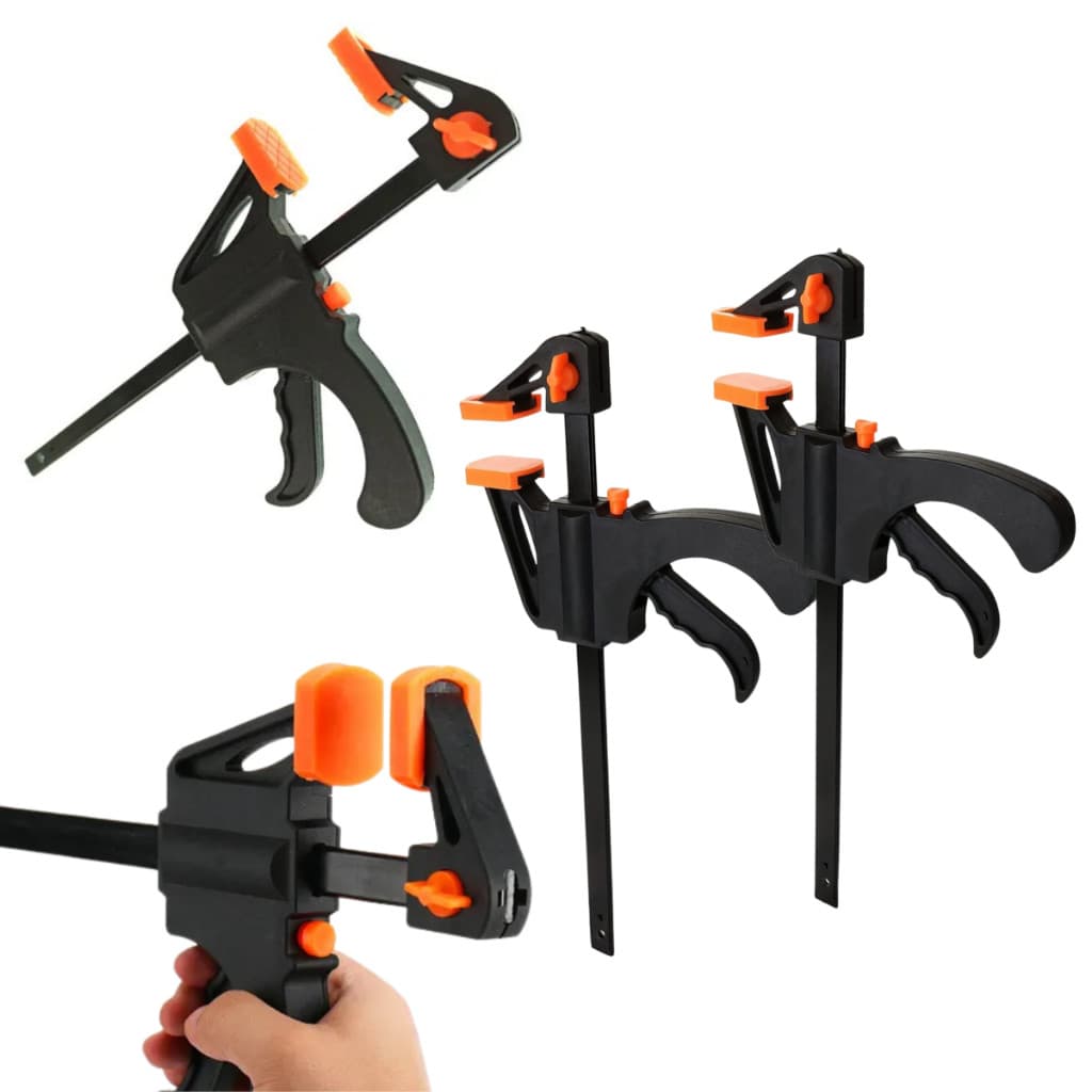 Kit 4 Grampo Sargento Aperto Rapido Universal Com 200mm Marcenaria Suporte