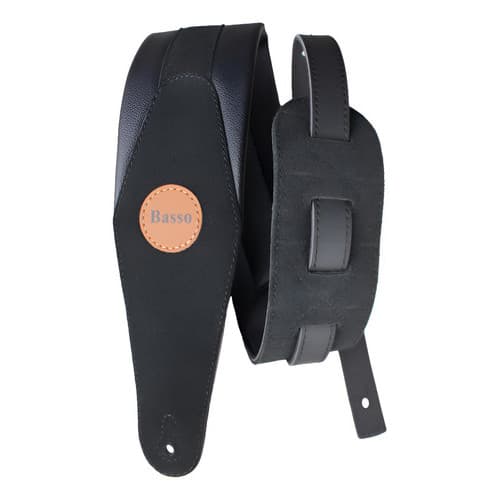 Correia Basso Violão Guitarra Baixo Ori Cs05 Ajustável Couro - Preto 05
