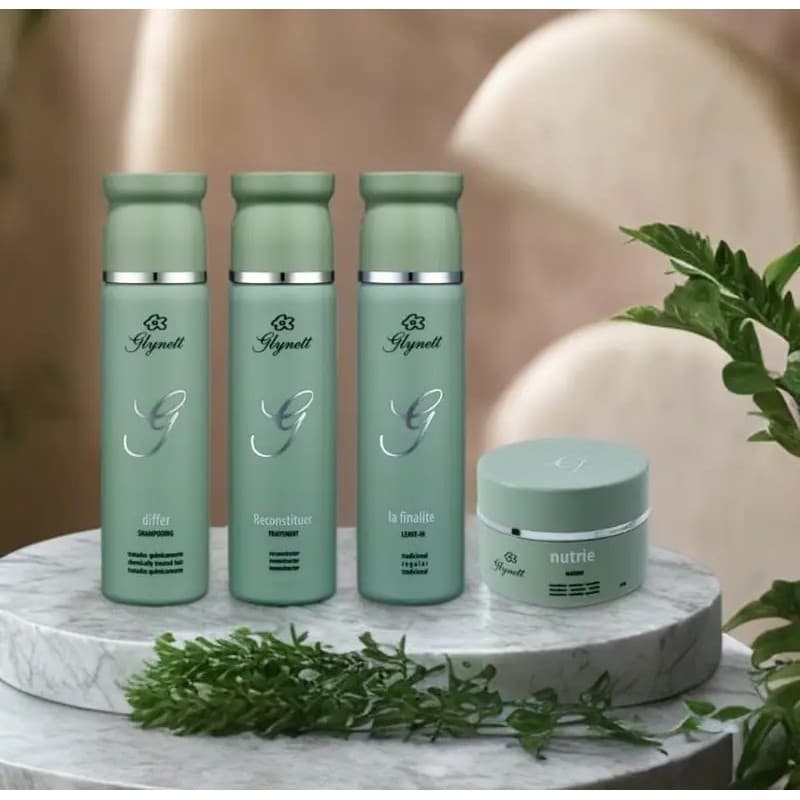 Kit Glynett Cronograma Capilar Completo + Escova Desembaraçadora Brinde