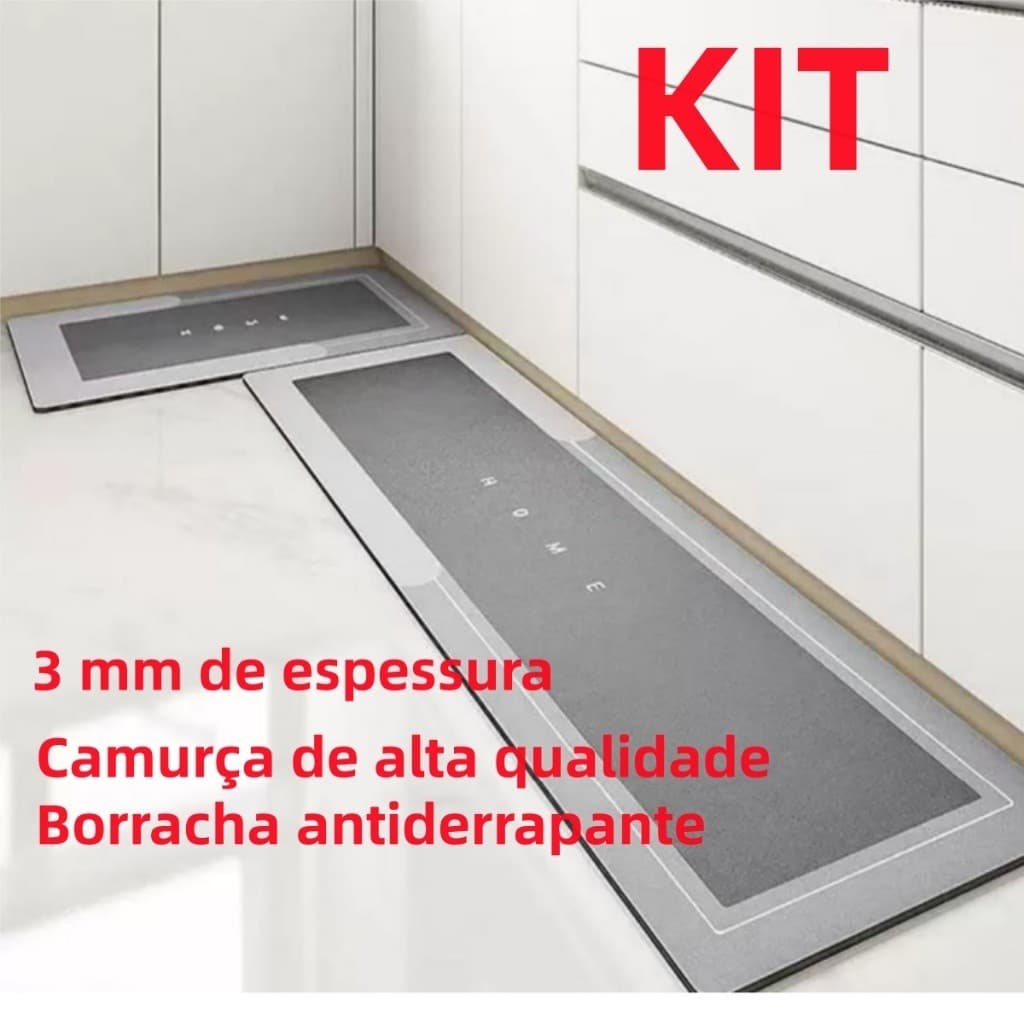 Espessura da lama de diatomáceas 3 mmTapete Antiderrapante de Banheiro Super Absorvente Secagem Rápida Chuveiro Cozinha