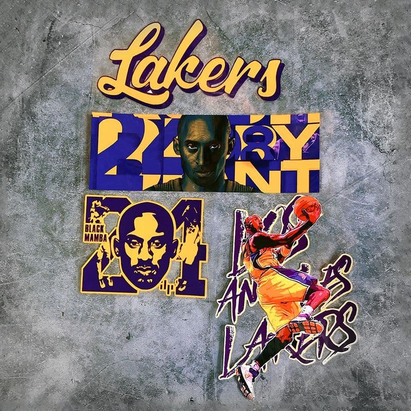 Adesivo refletivo para carro Laker KOBE Mamba 824mamba para-brisa guirlanda à prova d'água