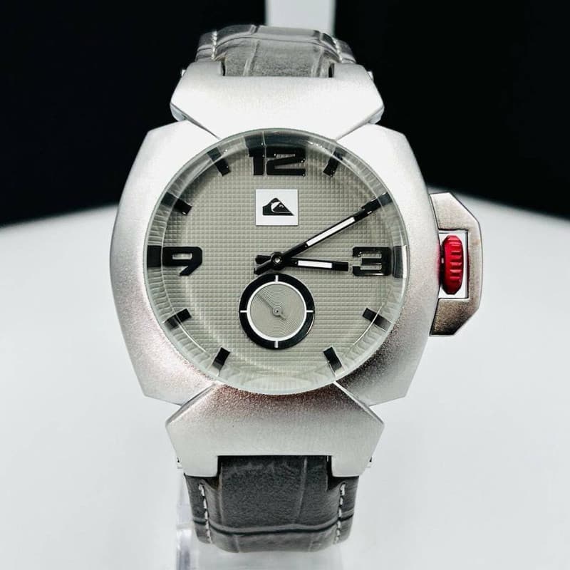 relógio 100% Funcional  - cinza - Pulseira de couro