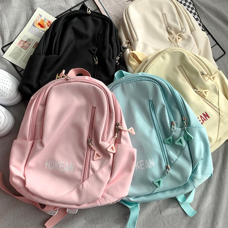 Nicho estudante universitário mochila feminina pequena japonesa ins estilo lazer viagem pequena mochila leve All-Match s