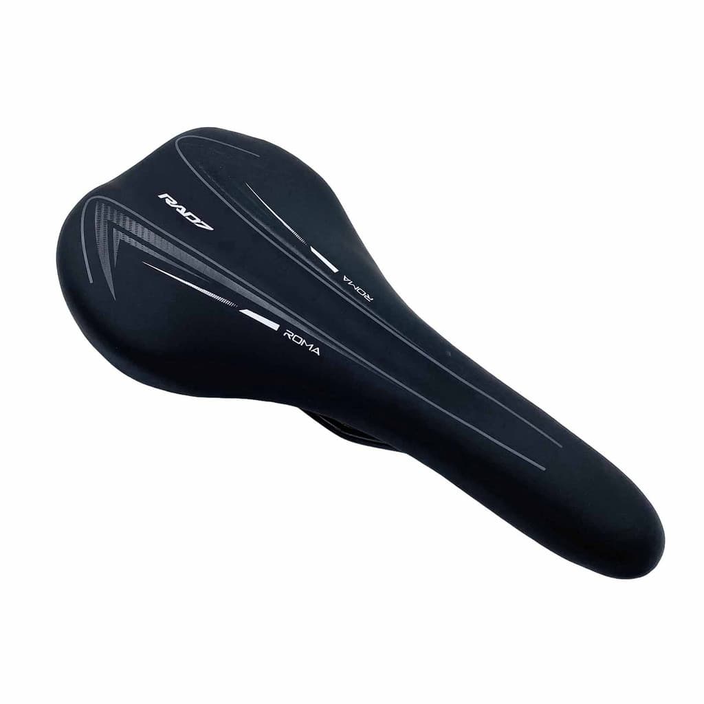 Selim Banco Bike MTB Roma 140 X 300mm Sem Carrinho Preto RAD7 Concept