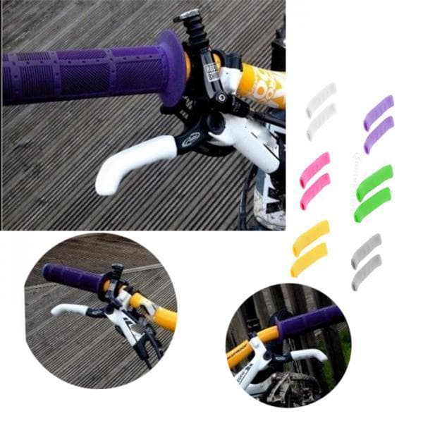 [hellery] Silicone Mountain Bike MTB Antiderrapante Alavanca De Freio Capa Apertos Guarda Unidades/Pacote