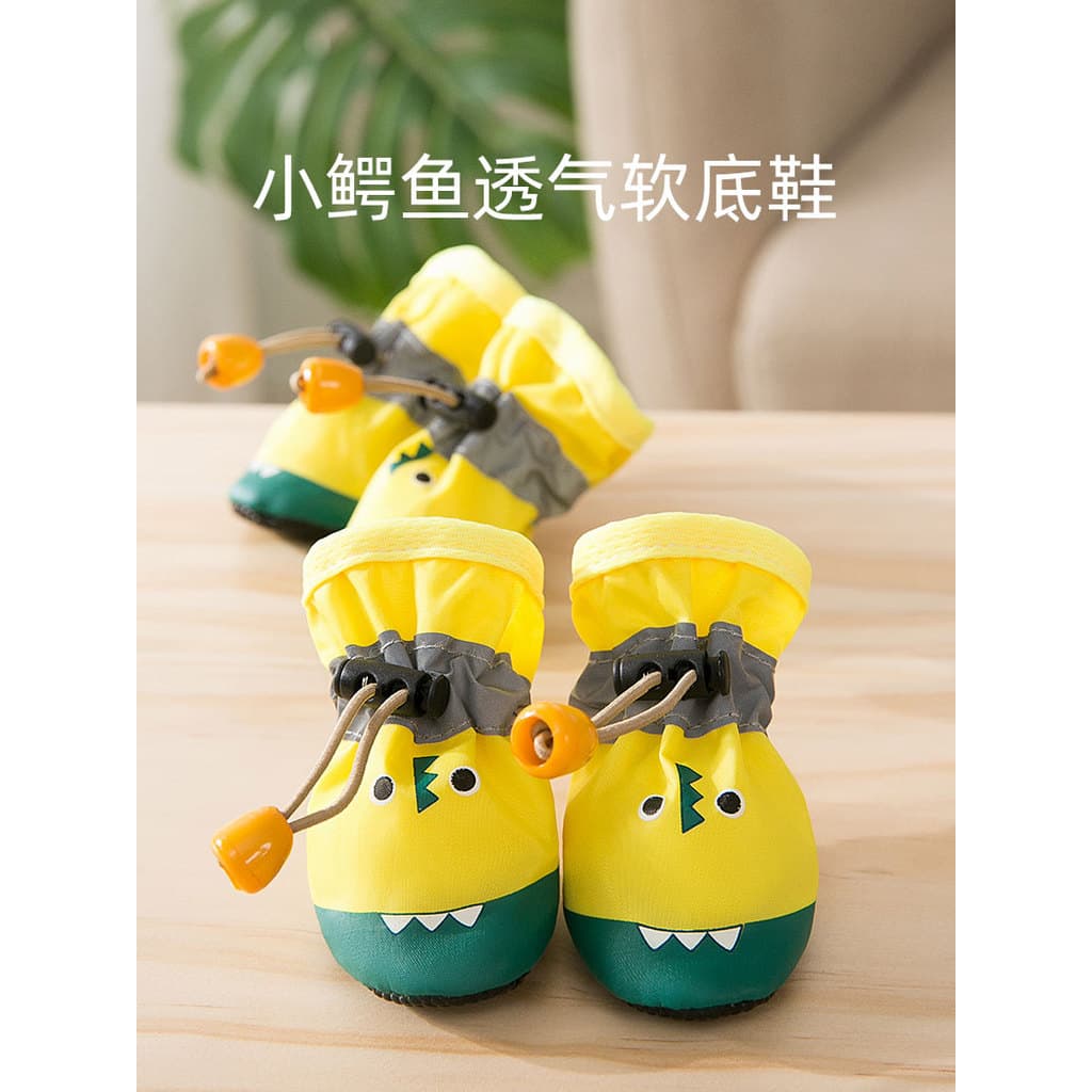 Filhote de cachorro sapatos quatro estações Anti-gota Teddy Bichon Pet sapatos de sola macia pequenos filhotes gato pé c