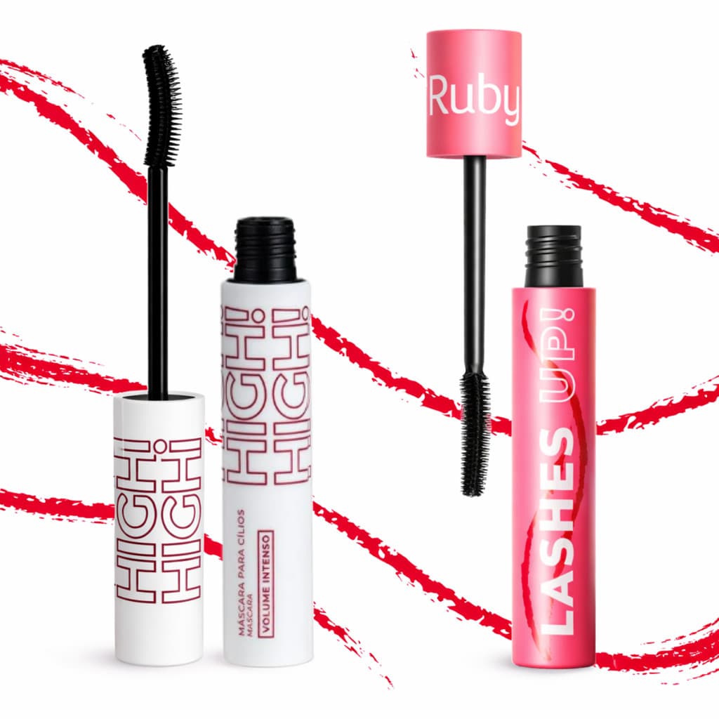 Mascara Para Cílios Lashes Up  The Lash High Ruby Rose Volume Alongamento Definição Rimel