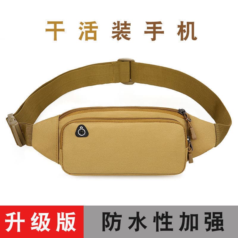 Bolsa de cintura para celular, masculina, local de trabalho, à prova d'água, cinto, feminina, espessada, resistente ao d