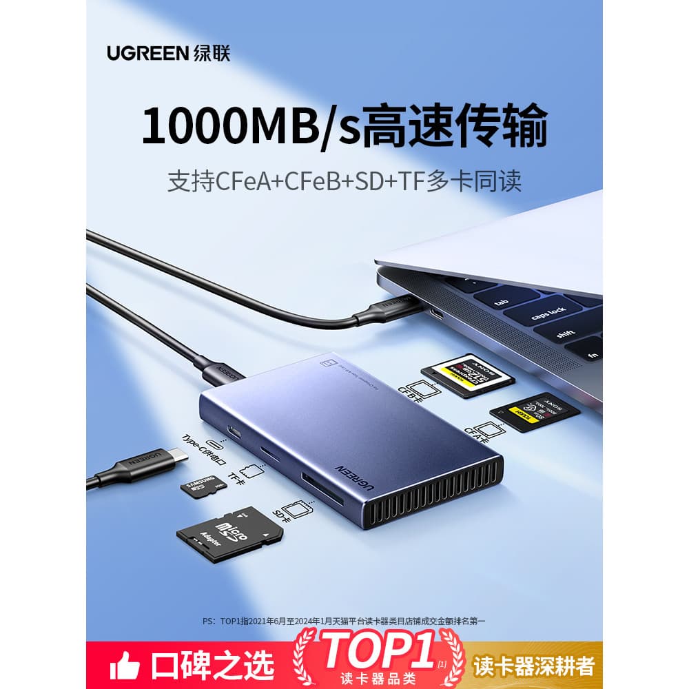 Lvlian multifuncional cartão cbf leitor de cartão CFexpress cartão de memória usb3.2 conexão de alta velocidade typec te