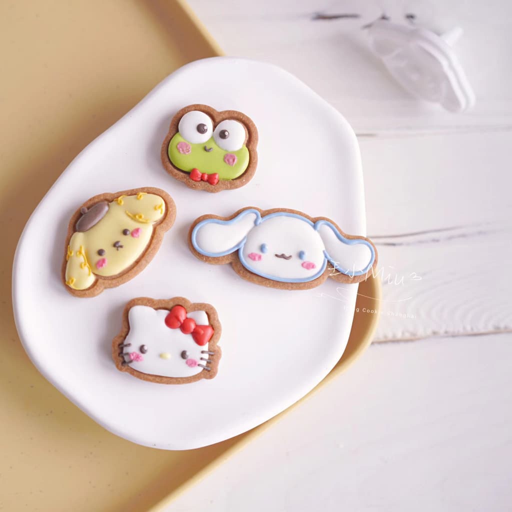 Japonês dos desenhos animados pequeno Animal Avatar biscoito molde dia das crianças gatinho filhote de cachorro sapo DIY