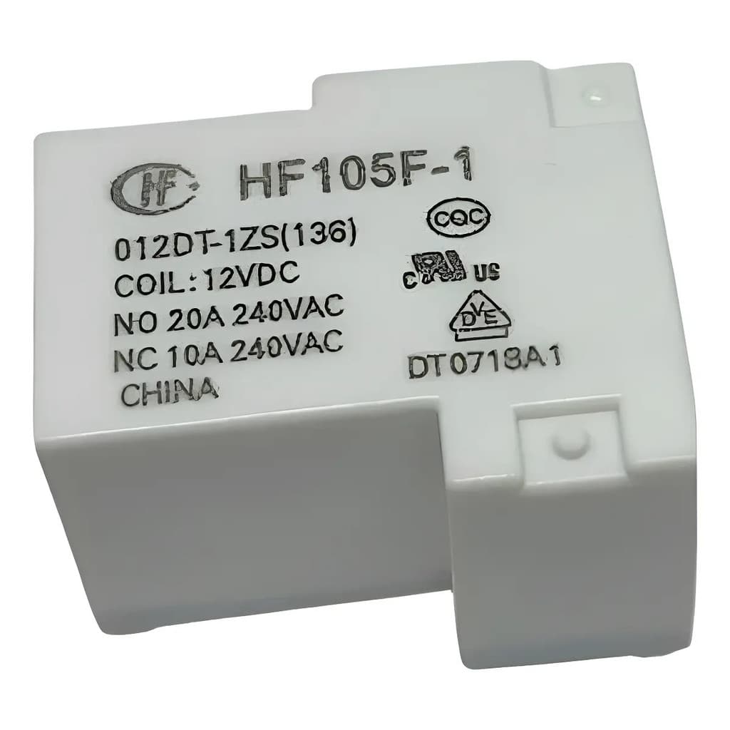 Relé De Potencia Placa  Hf105f-1 012dt - 5 Pinos 20a