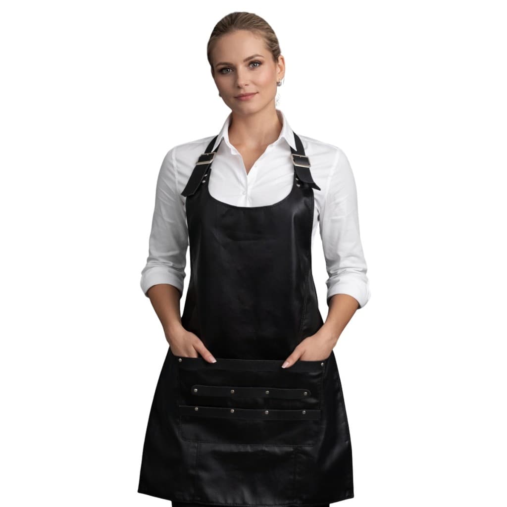 Avental Feminino Em Couro Para Churrasco e Salão de Beleza Premium X Super Oferta