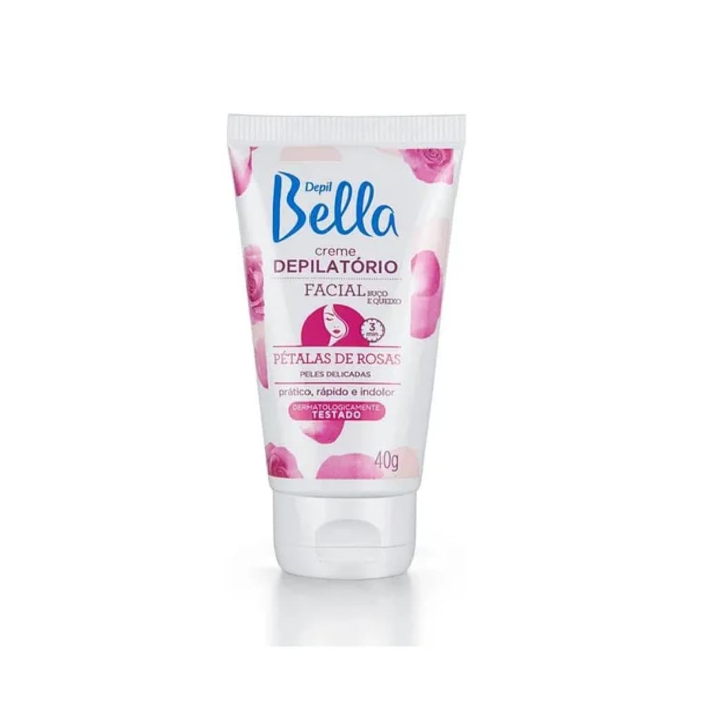 Depil Bella Creme Depilatório Facial Pétalas De Rosas 40g