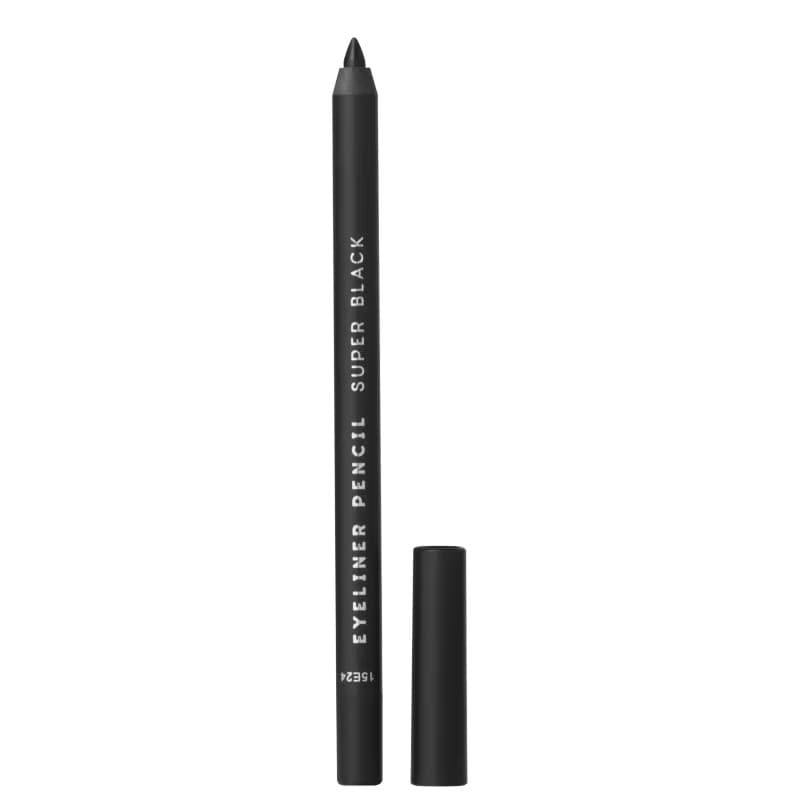 Lápis de Olho Eyeliner Super Black Cor Preto - Océane