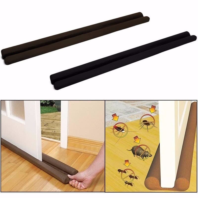 Kit 2 Veda Porta Duplo Ajustável Protetor de Porta Contra Insetos