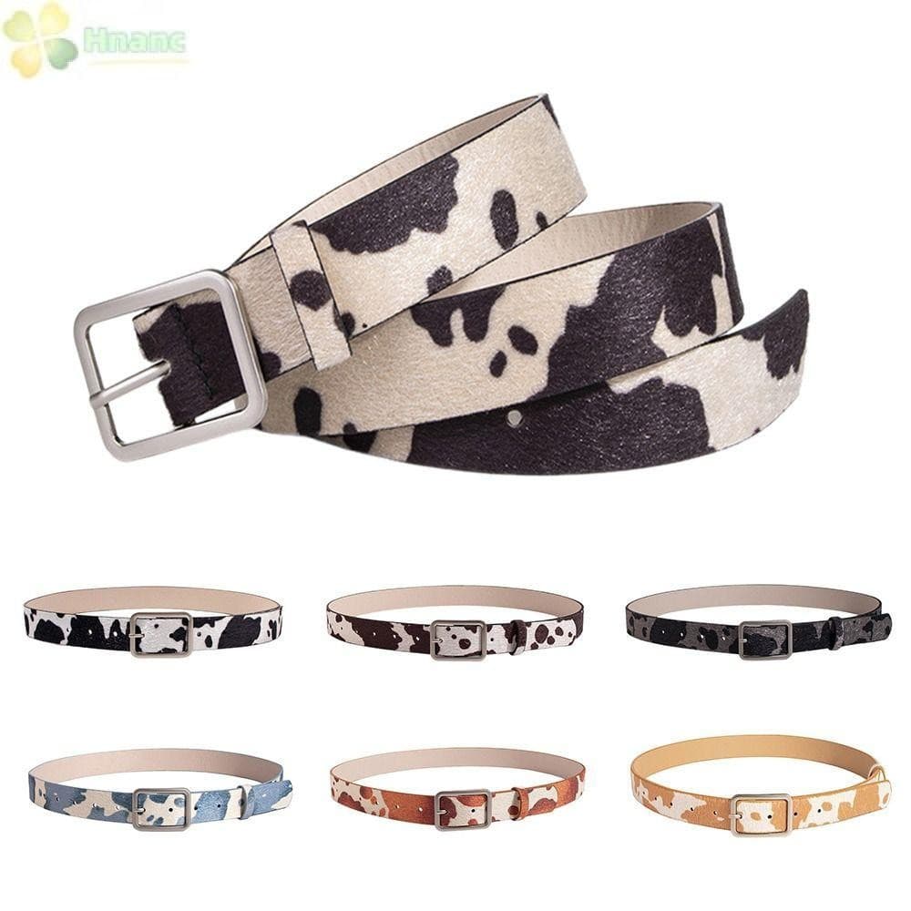 Cinto Feminino HNANC , Fivela Quadrada , Leopardo , Punk , Couro PU Com Strass Brilhante , Cintos Góticos