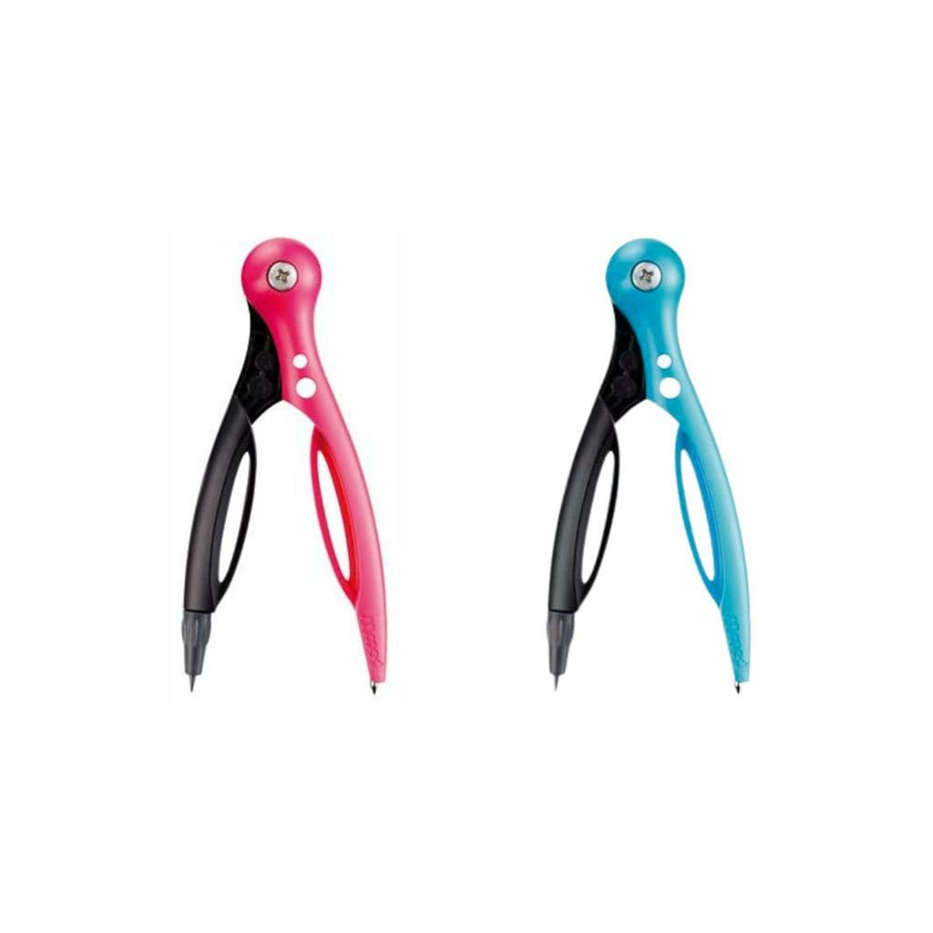 Compasso Escolar Essentials Rosa e Azul - Maped Resistente Alta Precisão