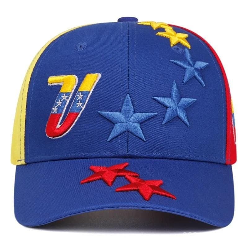 Boné De Beisebol Bordado Com Bandeira Venezuela De Alta Qualidade 5 Estrelas Chapéus Ao Ar Livre Mulheres Homens Bonés