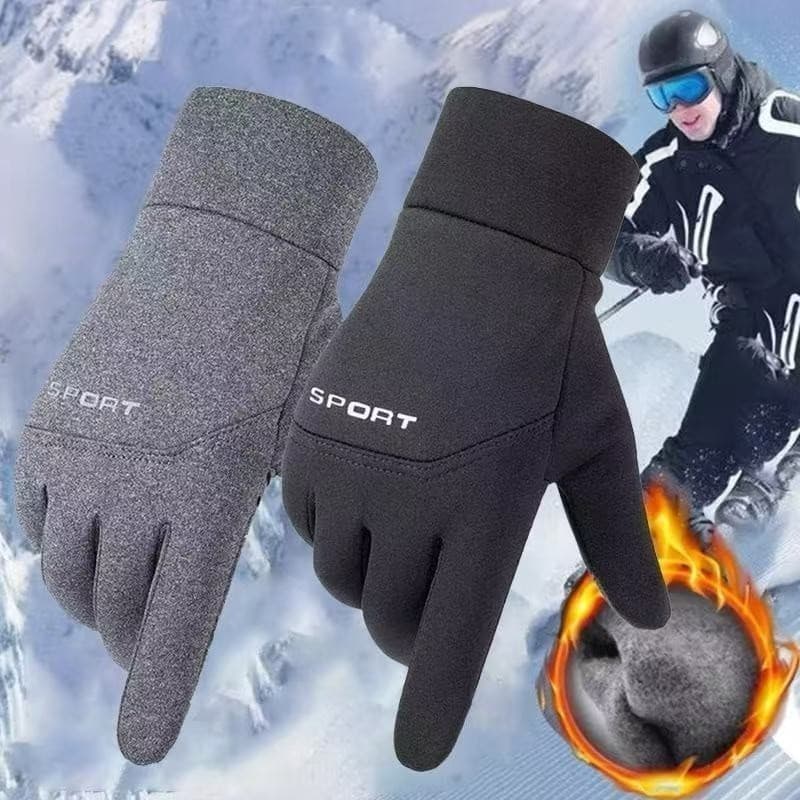 Luvas De Ciclismo Masculinas De Inverno À Prova D'água Para Esportes Ao Ar Livre Velo Sem Deslizamento Dedos Quente