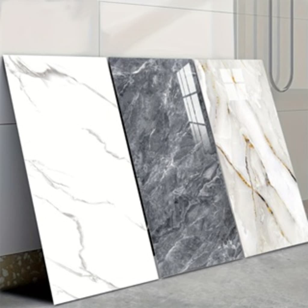 Kit  Placa Mármore 3d Adesiva Porcelanato Parede 30x60cm Revestimento